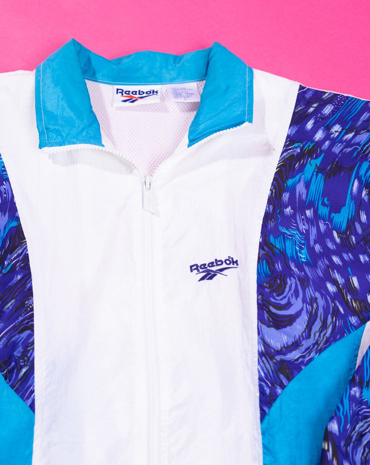 Vintage 90s Reebok Windbreaker Jacket (blue)