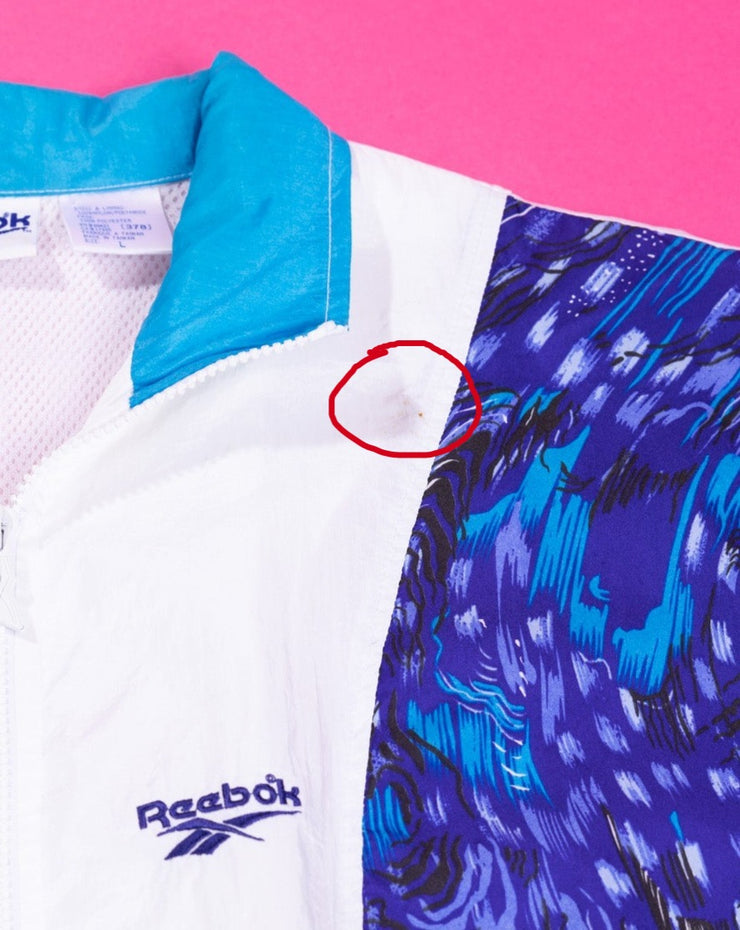 Vintage 90s Reebok Windbreaker Jacket (blue)