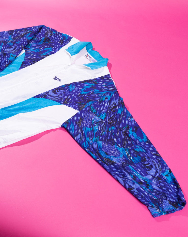 Vintage 90s Reebok Windbreaker Jacket (blue)