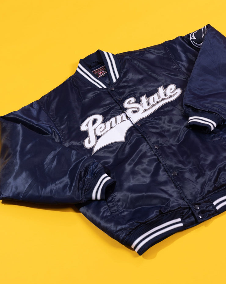 Vintage 80s/90s Penn State Colosseum Athletics Satin Bomber Jacket