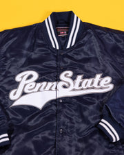 Vintage 80s/90s Penn State Colosseum Athletics Satin Bomber Jacket