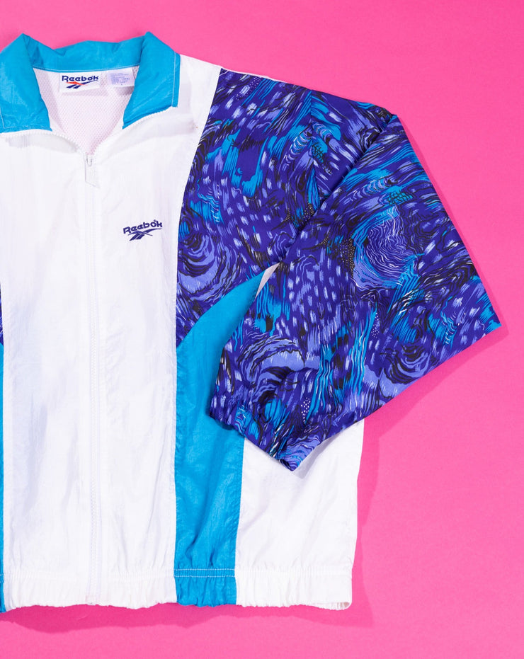 Vintage 90s Reebok Windbreaker Jacket (blue)