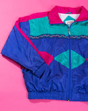 Vintage 80's Janeve Retro Windbreaker Jacket