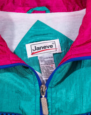 Vintage 80's Janeve Retro Windbreaker Jacket