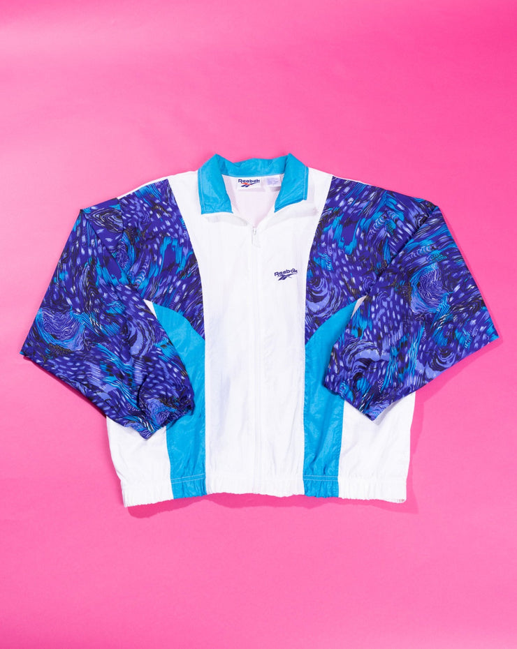 Vintage 90s Reebok Windbreaker Jacket (blue)