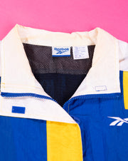 Vintage 90s Reebok Windbreaker Jacket (yellow/blue)