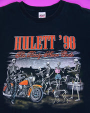 Vintage 1998 Hulett Biker Motorcycle T-shirt