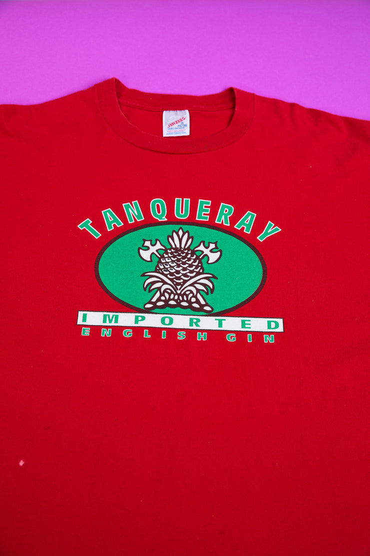 Vintage 90s Tanqueray Imported English Gin T-shirt