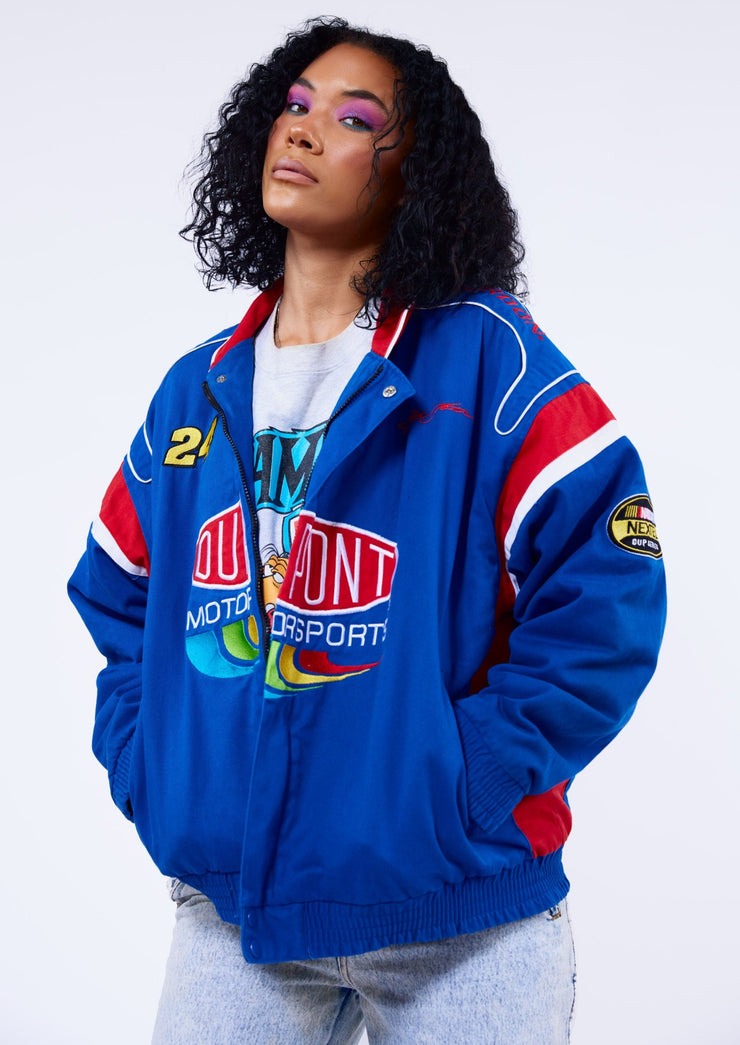 Vintage 90s Jeff Gordon Dupont Motorsports Nascar Jacket