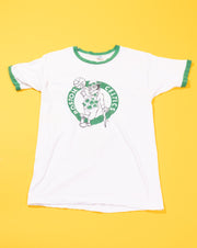 Rare Vintage 70s Boston Celtics Ringer T-shirt