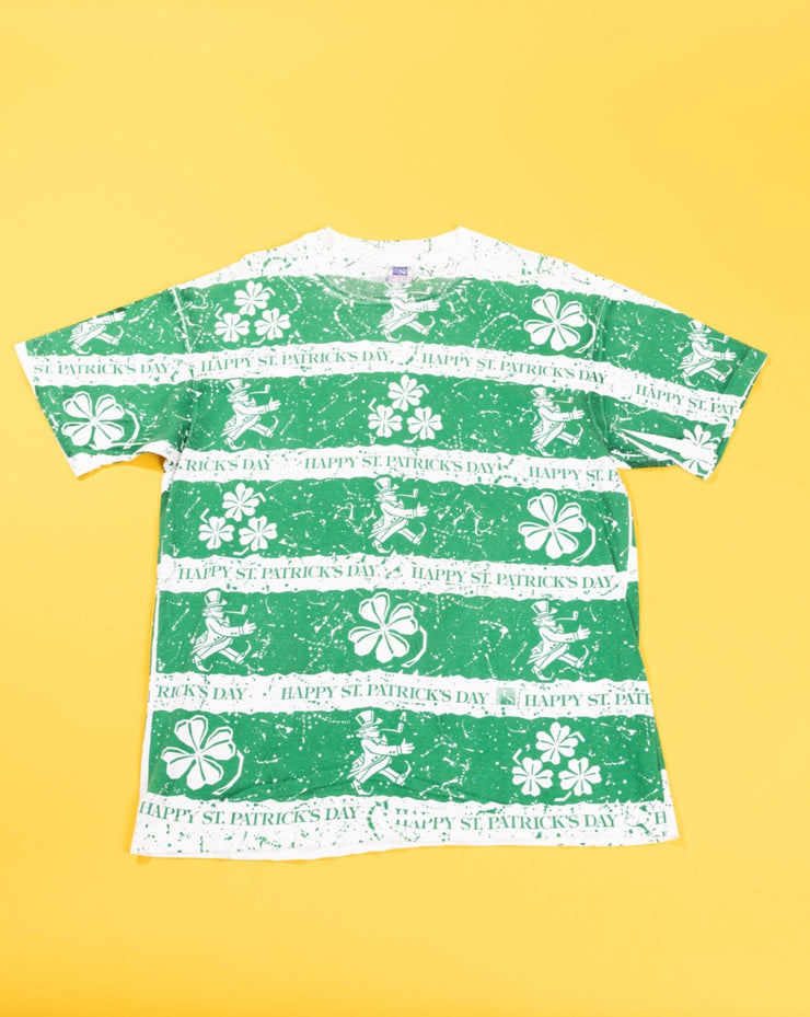 Vintage 1993 All Over Print Happy St. Patrick&