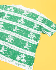 Vintage 1993 All Over Print Happy St. Patrick's Day T-shirt