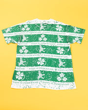 Vintage 1993 All Over Print Happy St. Patrick's Day T-shirt