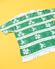 Vintage 1993 All Over Print Happy St. Patrick's Day T-shirt