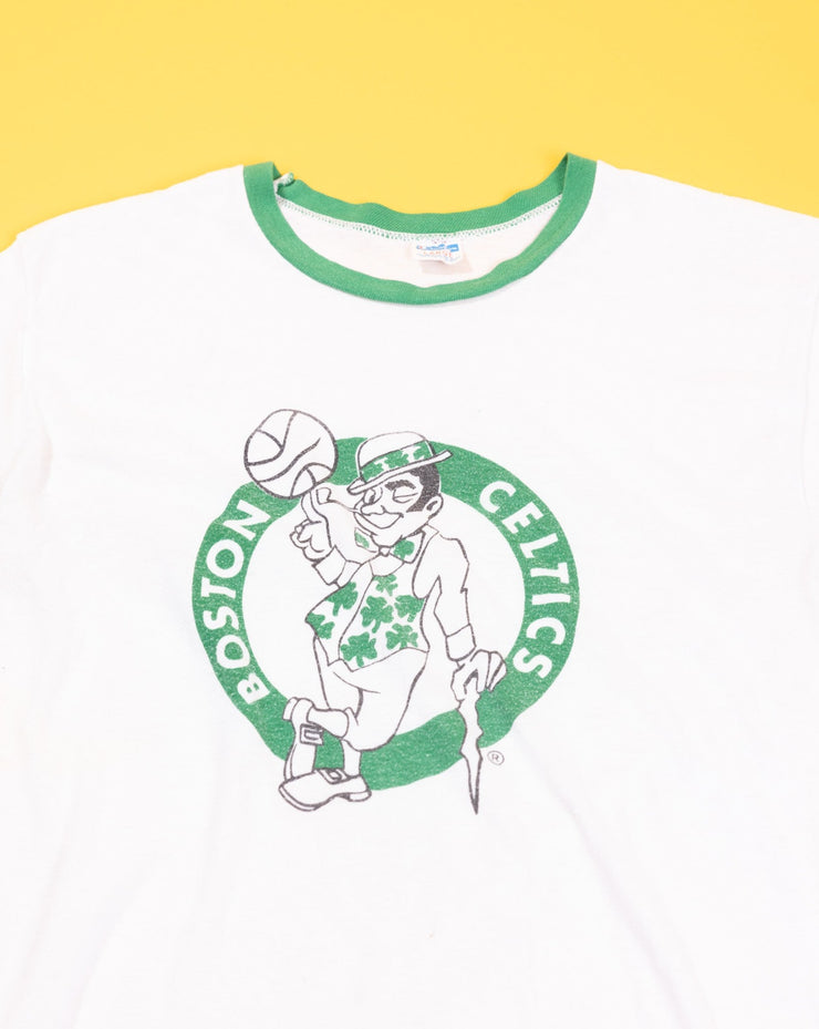 Rare Vintage 70s Boston Celtics Ringer T-shirt