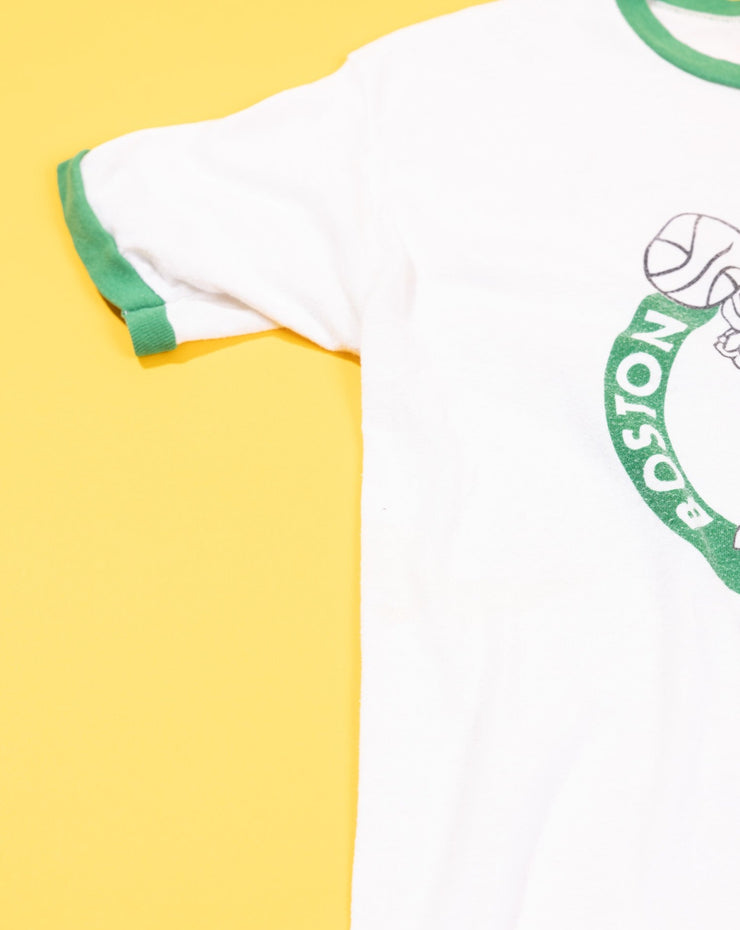 Rare Vintage 70s Boston Celtics Ringer T-shirt