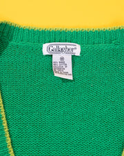 Vintage 90s Gallagher St. Patricks Day Leprechaun Cardigan Sweater