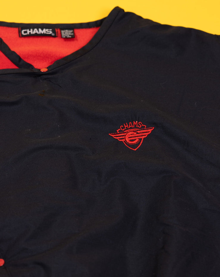 Vintage 80s Chams Sleeveless Snap Closure Sweater Shirt