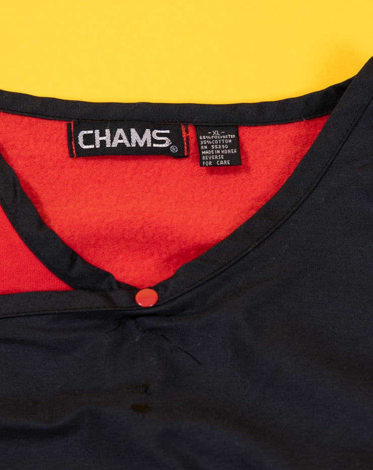 Vintage 80s Chams Sleeveless Snap Closure Sweater Shirt