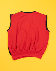 Vintage 80s Chams Sleeveless Snap Closure Sweater Shirt