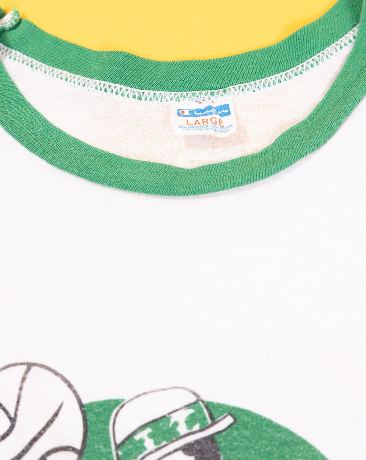 Rare Vintage 70s Boston Celtics Ringer T-shirt