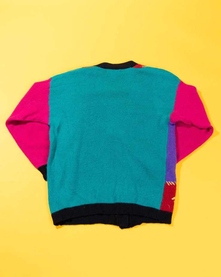 Vintage 80s SK & Company Retro Cardigan Sweater