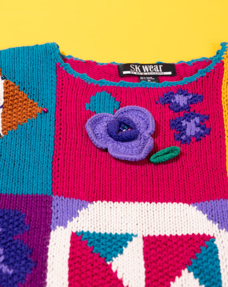 Vintage 80s/90s Sk Wear Retro Sweater