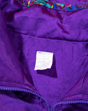 Vintage Purple Retro Windbreaker
