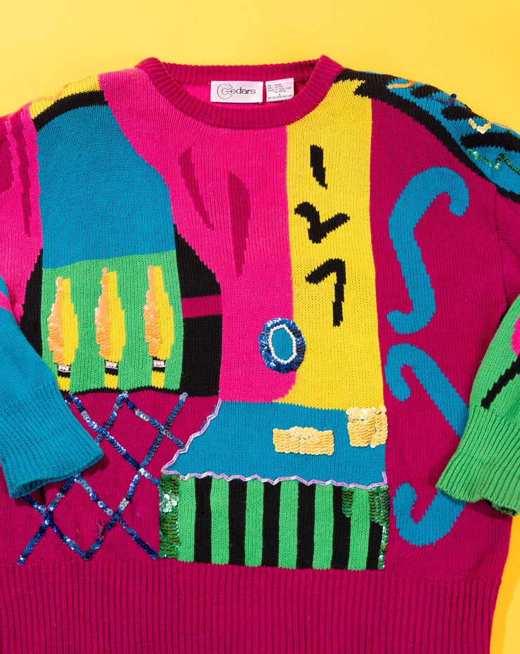 Vintage 80s Cedars Retro Sweater