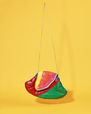 Vintage 80s Retro Rainbow Genuine Leather Purse