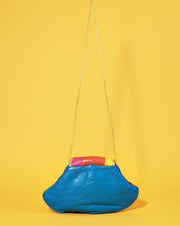 Vintage 80s Retro Rainbow Genuine Leather Purse
