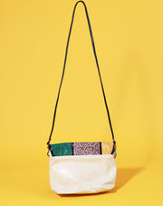 Vintage 80s Colorblock Leather Purse