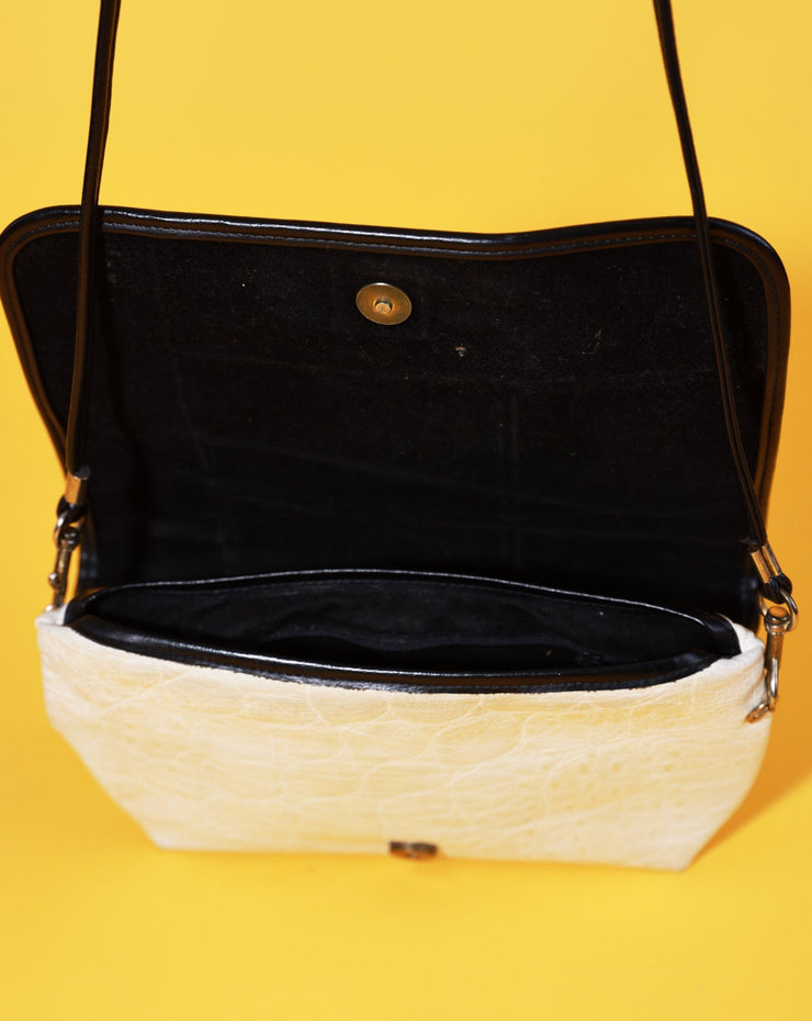 Vintage 80s Colorblock Leather Purse