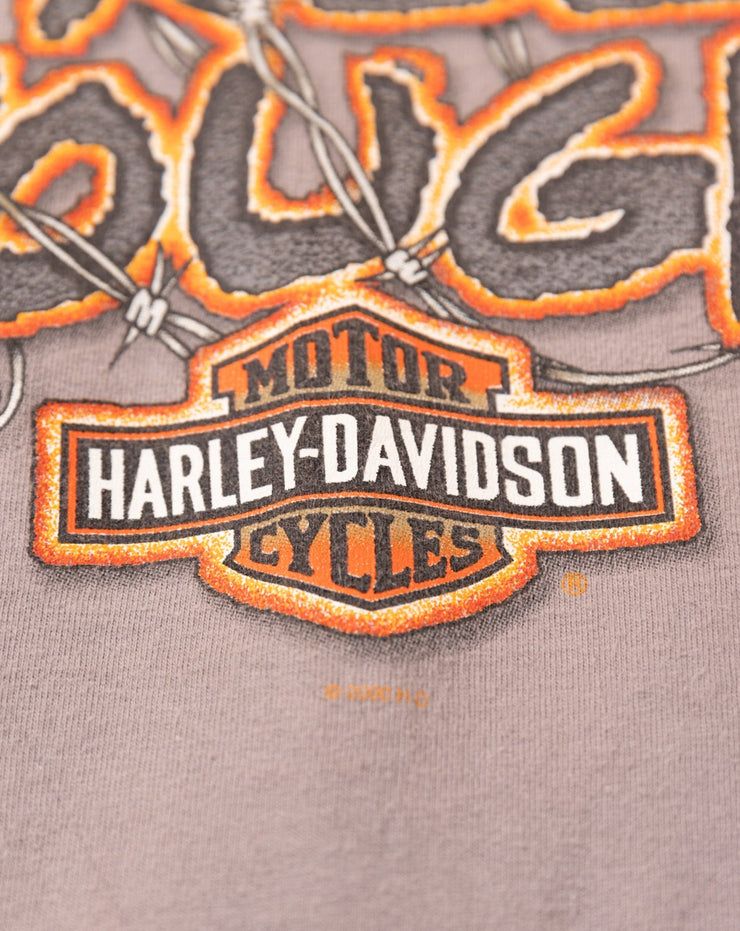 Vintage Y2K 2000 Harley Davidson Street Tough Lynchburg VA T-shirt