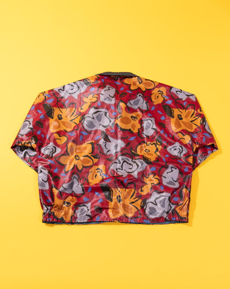 Vintage 90s Fall Leaves Reversible Windbreaker Jacket