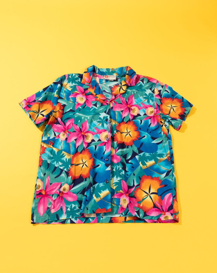 Vintage 80s Hilo Hattie Original Hawaiian Button Up Shirt