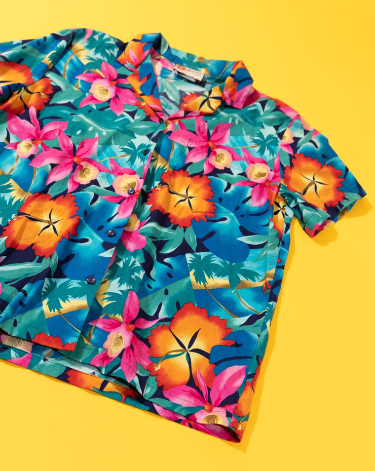 Vintage 80s Hilo Hattie Original Hawaiian Button Up Shirt