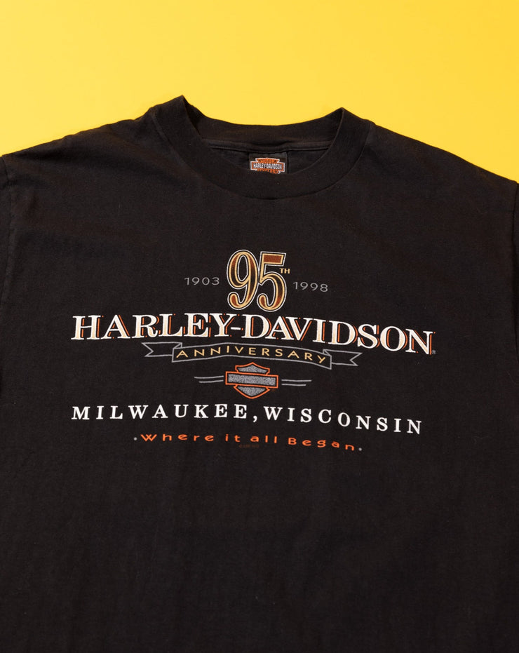 Vintage 1997 Harley Davidson 95th Anniversary Wisconsin T-shirt