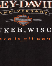 Vintage 1997 Harley Davidson 95th Anniversary Wisconsin T-shirt