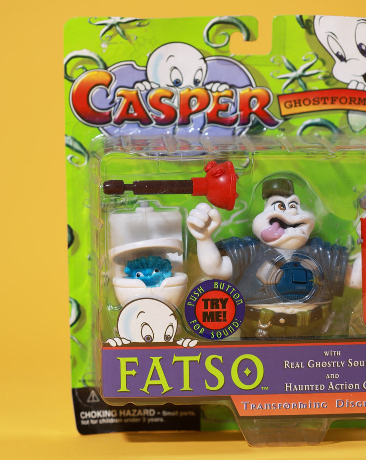 Vintage 1997 Casper Ghostformers Figures Set (Casper, Stretch, Stinkie, and Fatso)