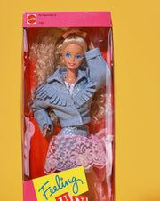 Vintage 1988 Feeling Fun Barbie Doll