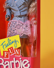 Vintage 1988 Feeling Fun Barbie Doll