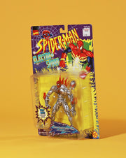 Vintage 1997 Steel Shock Spider Man Action Figure